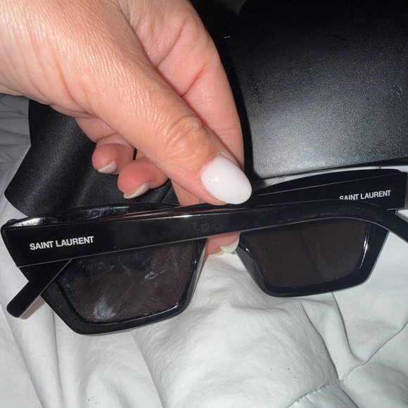 Saint Laurent Black Square Sunglasses main image 9